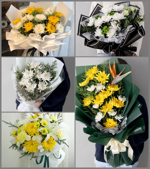 安徽池州市东至县胜利镇江心村白事花束代送